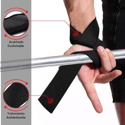 MERCURYAL Straps Gym - Straps Powerlifting - Complemento Para El Gimnasio - Accesorios Para Gym - Lifting Straps - Agarraderas Gimnasio - Peso Muerto