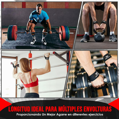 MERCURYAL Straps Gym - Straps Powerlifting - Complemento Para El Gimnasio - Accesorios Para Gym - Lifting Straps - Agarraderas Gimnasio - Peso Muerto