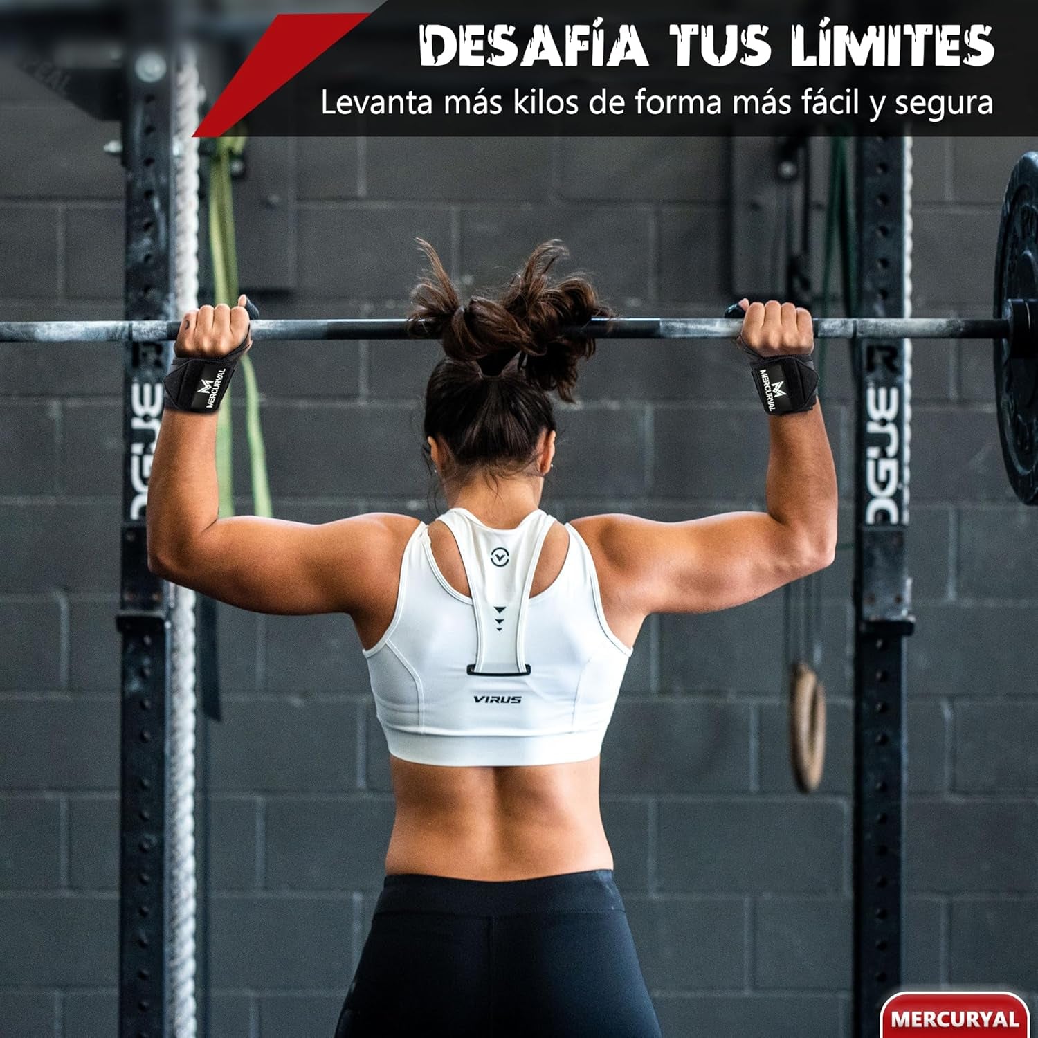 MERCURYAL 2 Muñequeras Gym - Muñequeras Crossfit - Accesorios Fitness - Muñequeras Deportivas Unisex